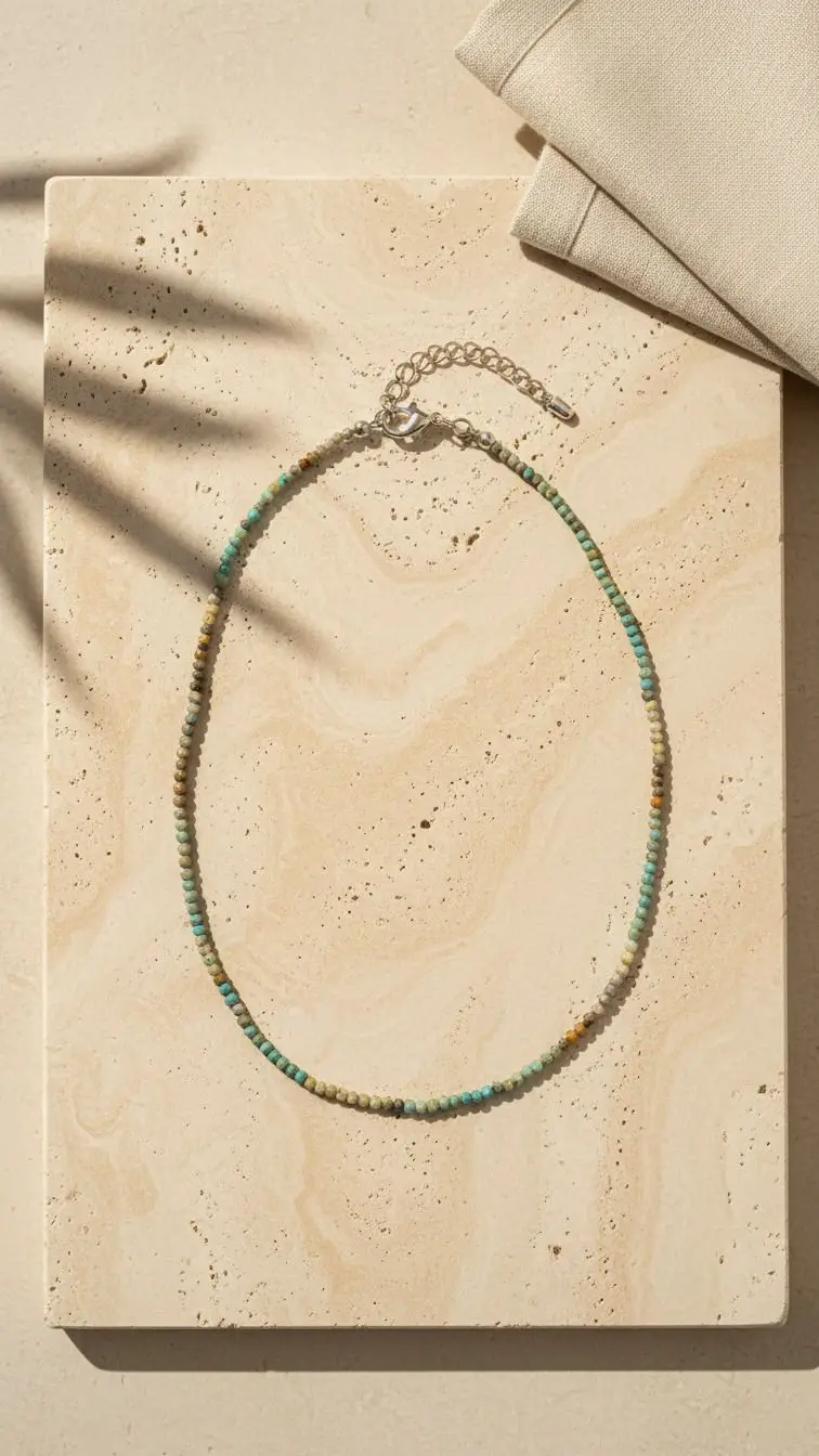 Jasper Gümüş Kolye