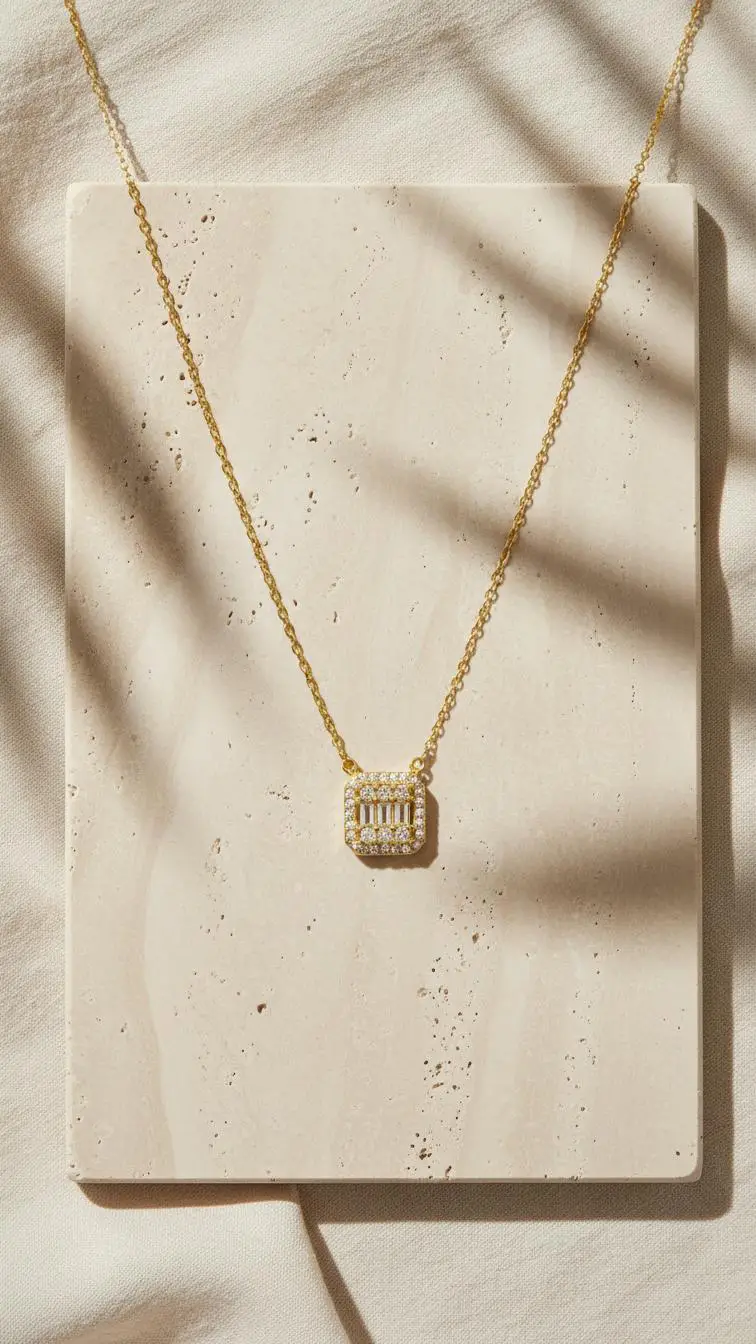 Baget Gümüş Kolye